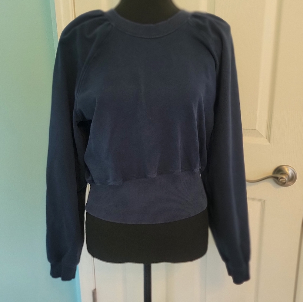 Lululemon Women's Navy Blue Athletic Sweatshirt